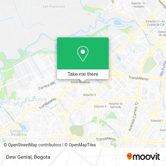 Dew Genial map