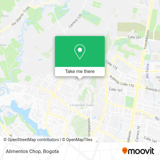 Alimentos Chop map