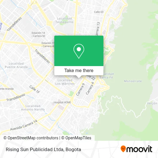 Rising Sun Publicidad Ltda map