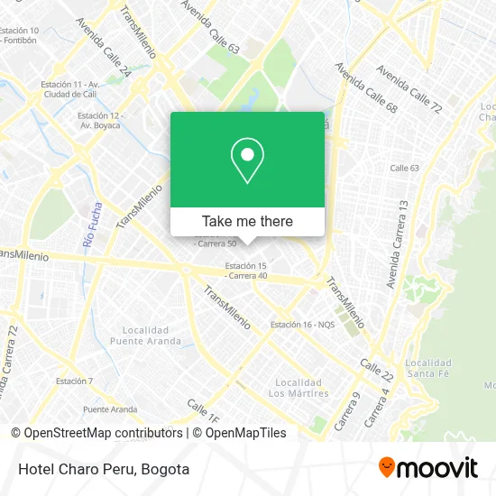 Hotel Charo Peru map