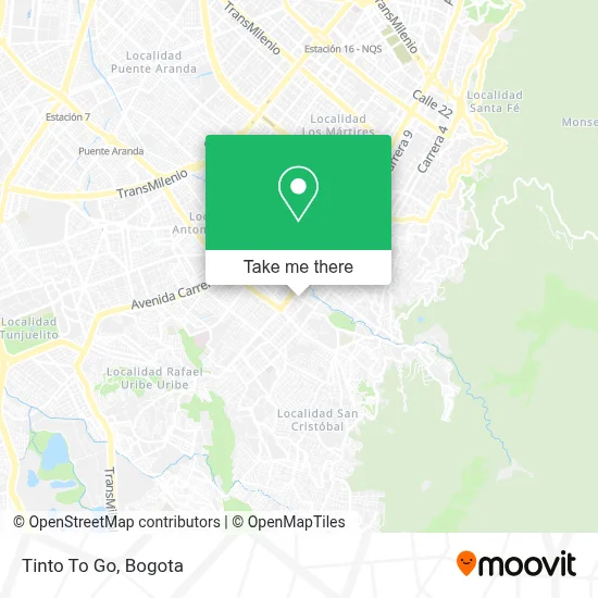 Tinto To Go map
