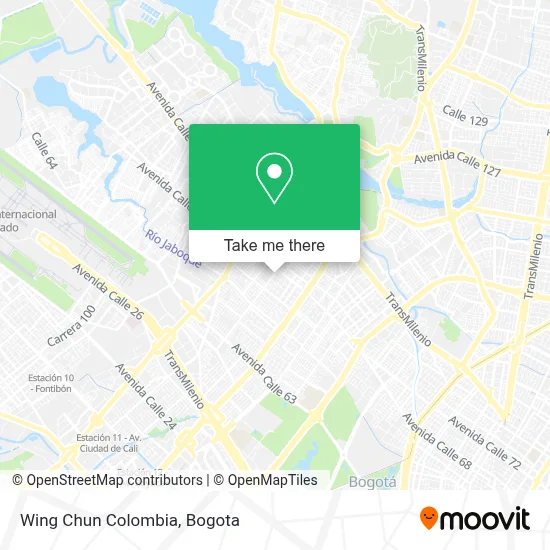 Wing Chun Colombia map