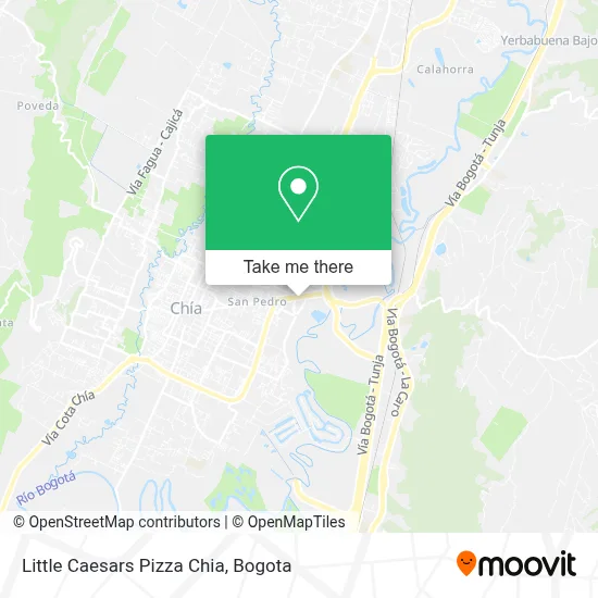 Little Caesars Pizza Chia map