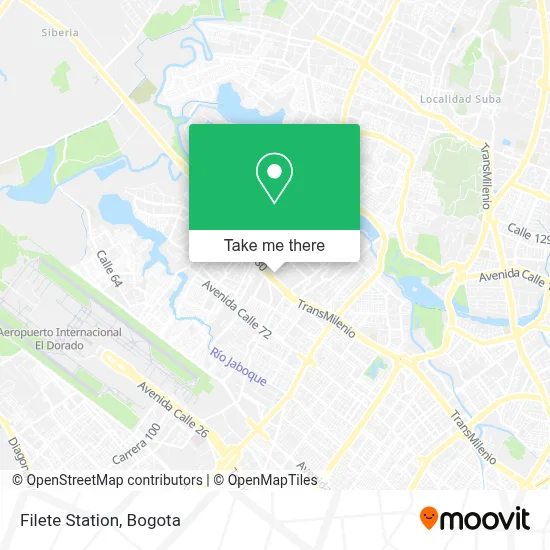 Filete Station map