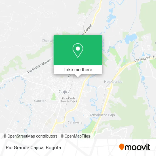 Rio Grande Cajica map
