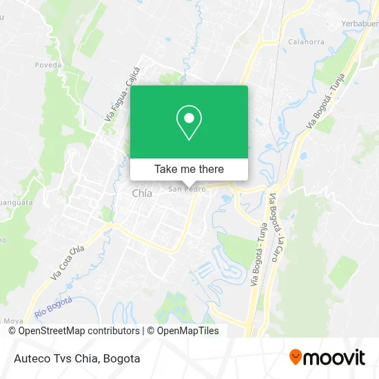 Auteco Tvs Chia map