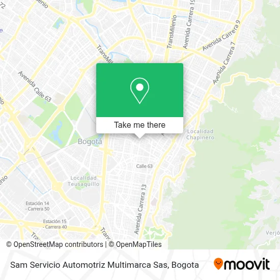 Sam Servicio Automotriz Multimarca Sas map