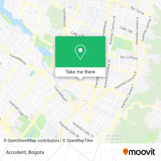 Arcodent map