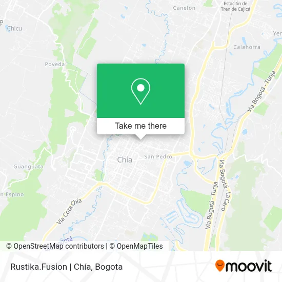 Rustika.Fusion | Chía map