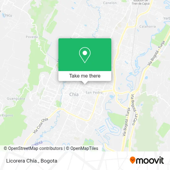 Licorera Chía. map