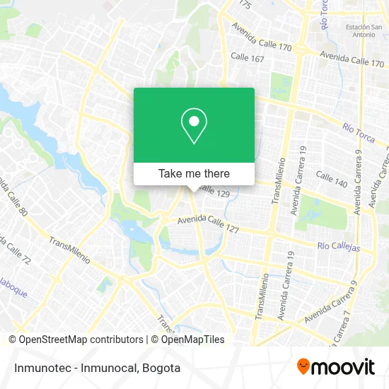 Inmunotec - Inmunocal map