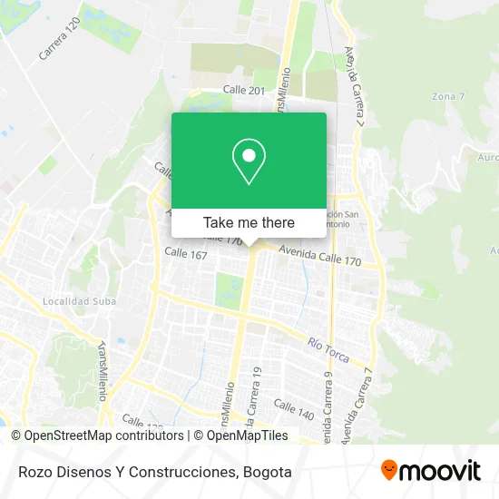 Rozo Disenos Y Construcciones map