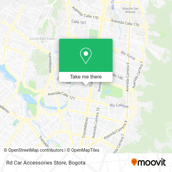 Mapa de Rd Car Accessories Store