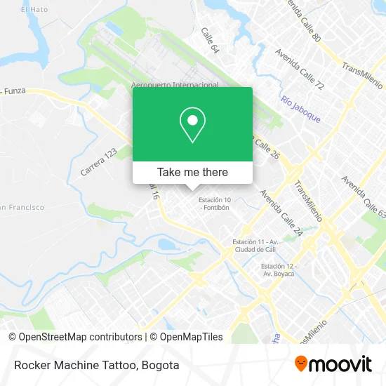 Rocker Machine Tattoo map