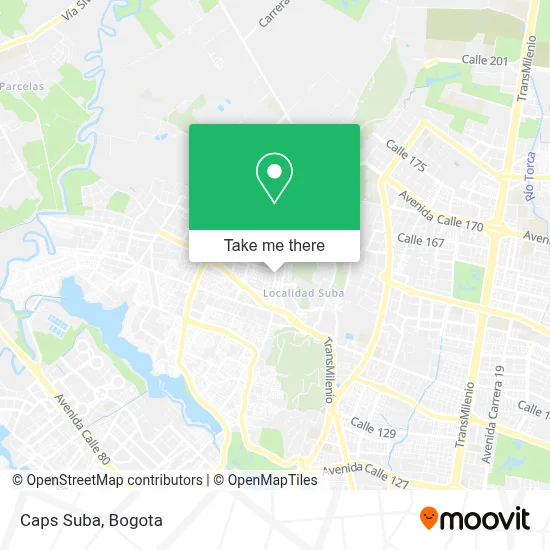 Caps Suba map