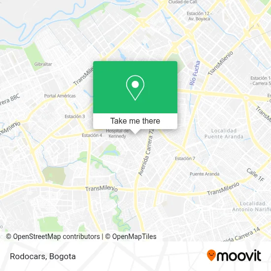 Rodocars map