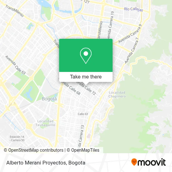 Alberto Merani Proyectos map