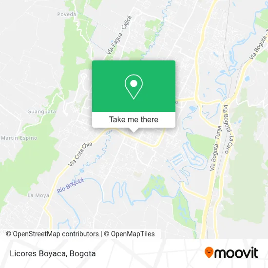 Licores Boyaca map