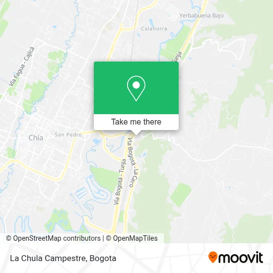 La Chula Campestre map