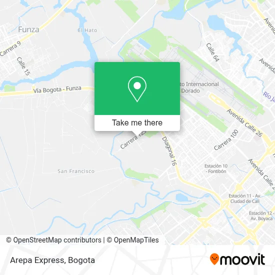 Arepa Express map