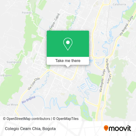 Colegio Ceam Chia map