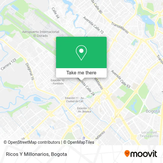 Ricos Y Millonarios map