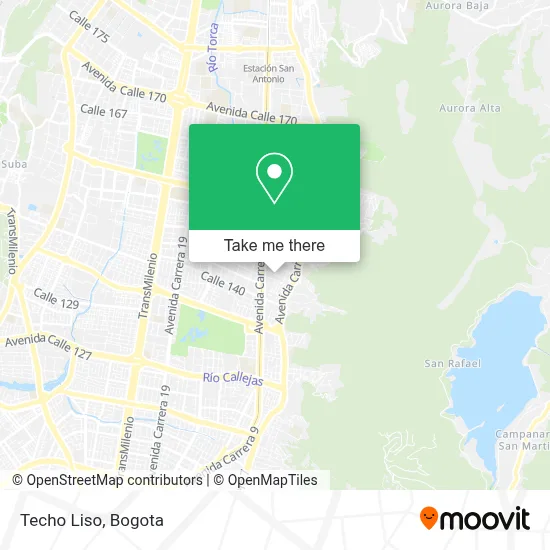 Techo Liso map