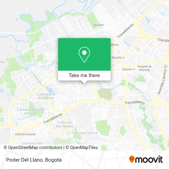 Poder Del Llano map