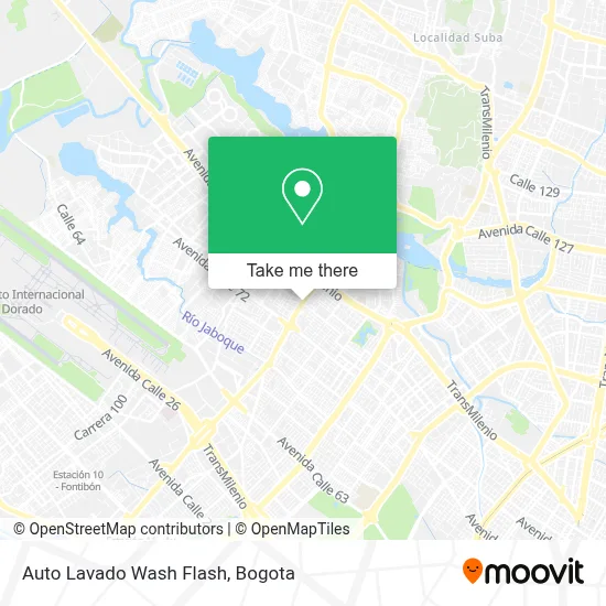 Auto Lavado Wash Flash map