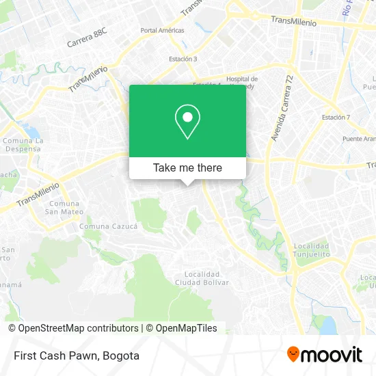 First Cash Pawn map