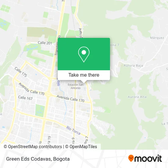 Green Eds Codavas map