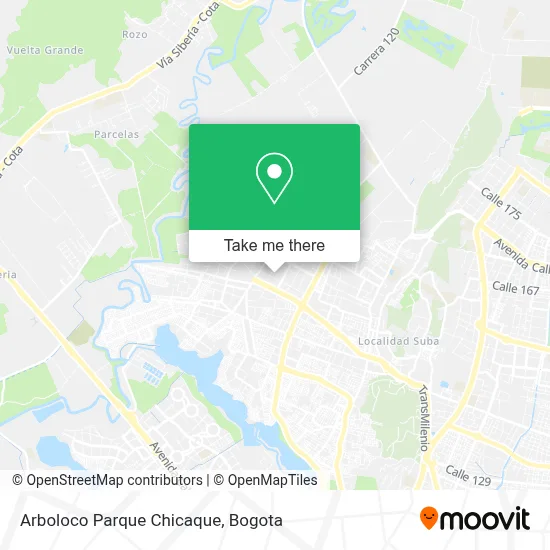 Arboloco Parque Chicaque map