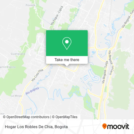 Hogar Los Robles De Chia map