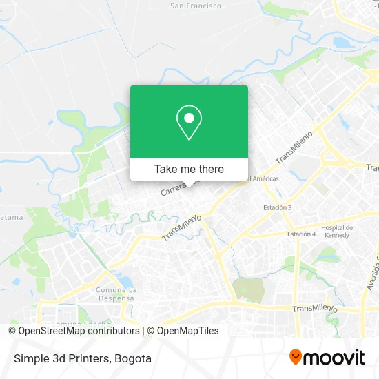 Simple 3d Printers map