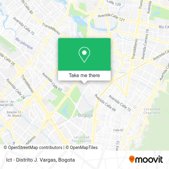 Ict - Distrito J. Vargas map