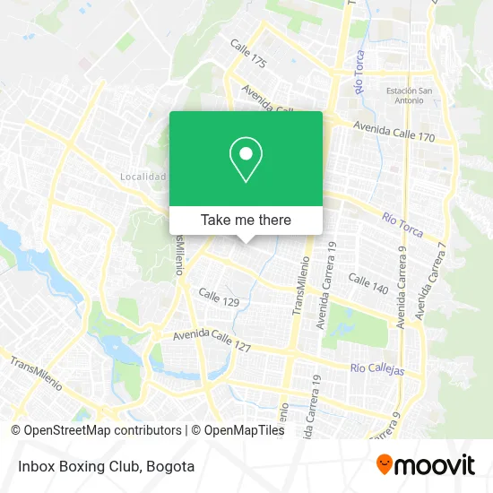 Inbox Boxing Club map