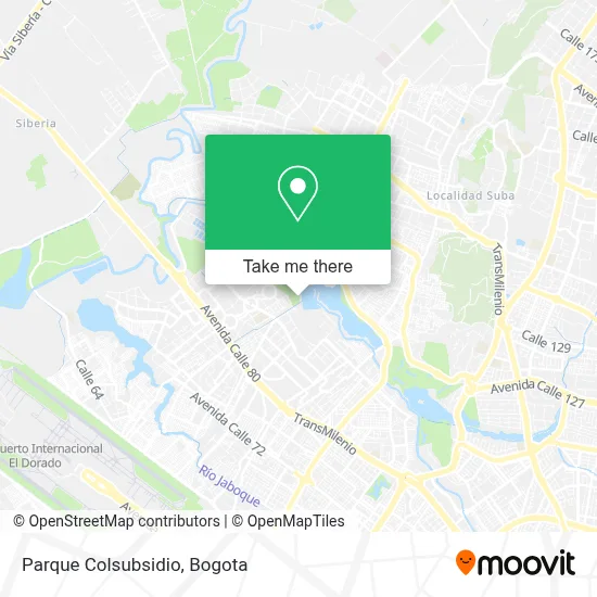 Parque Colsubsidio map