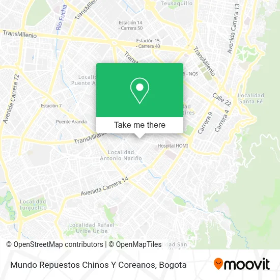 Mundo Repuestos Chinos Y Coreanos map