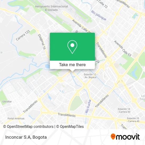 Inconcar S.A map