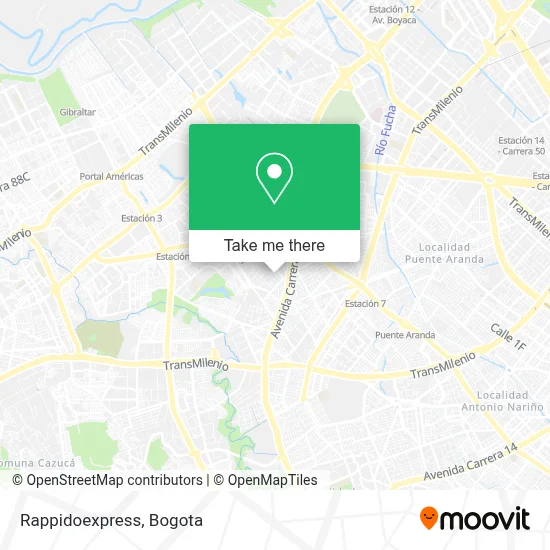 Rappidoexpress map