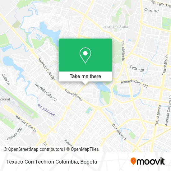 Texaco Con Techron Colombia map