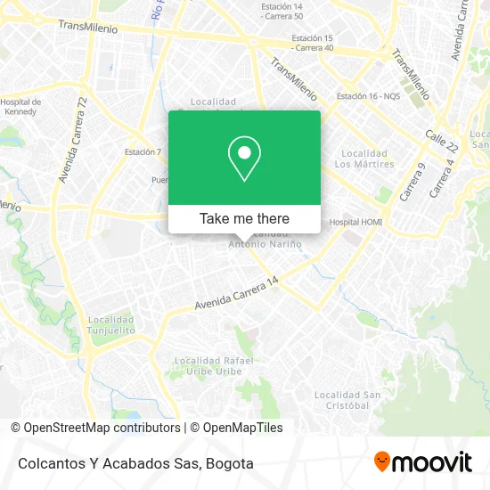 Colcantos Y Acabados Sas map