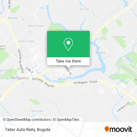 Taller Auto Rally map