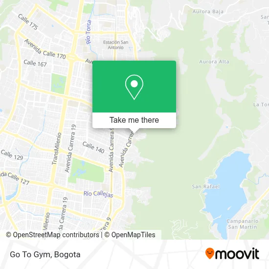Go To Gym map