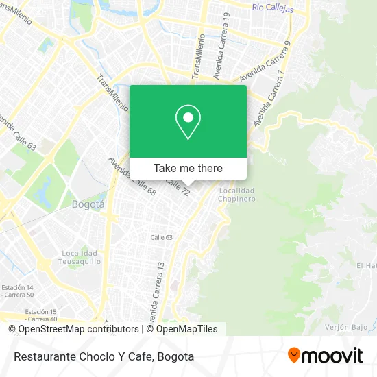Restaurante Choclo Y Cafe map