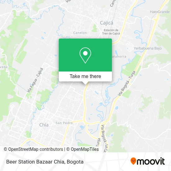 Beer Station Bazaar Chia map