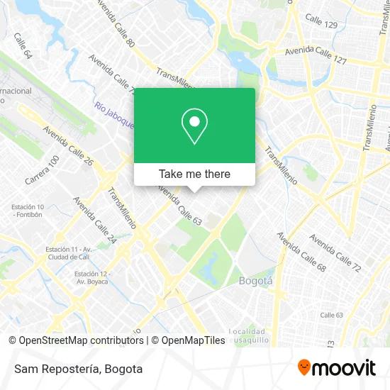Sam Repostería map