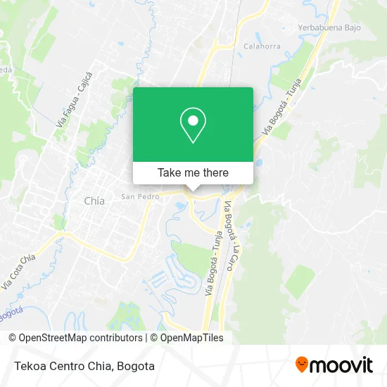 Tekoa Centro Chia map