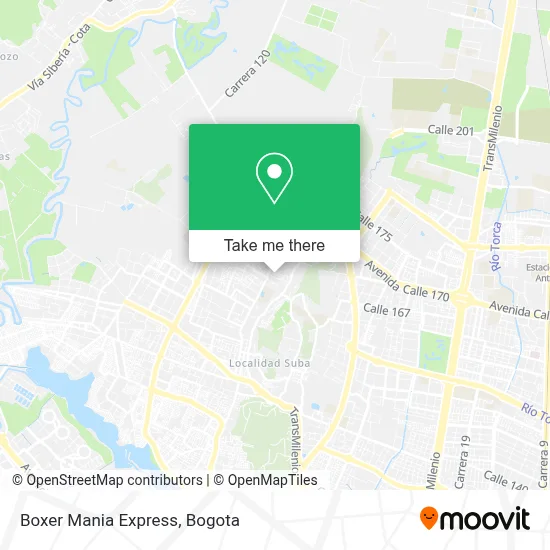 Boxer Mania Express map
