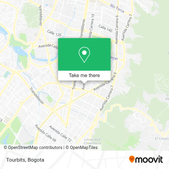 Tourbits map